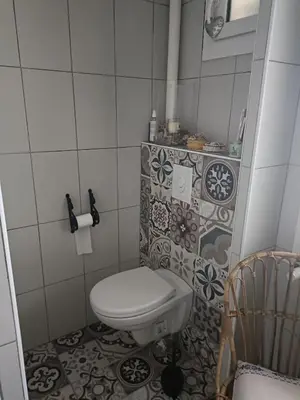 Salle de bains dans l'établissement maison centre ville, 15km de la mer