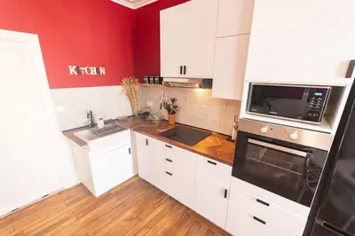 Cuisine ou kitchenette dans l'établissement Immeuble L'Aristocrate - L'Epicurien- Bd Carnot