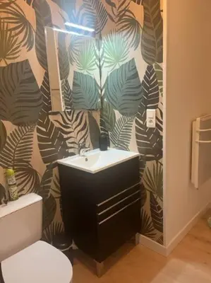 Salle de bains dans l'établissement Chez Joseph