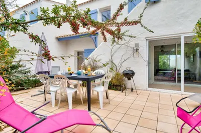 Balcon ou terrasse dans l'établissement Instants de détente et de partage aux sables d'or