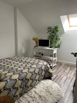 Télévision ou salle de divertissement dans l'établissement Chambre d hôte