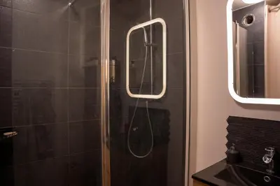 Salle de bains dans l'établissement Chambre d hôte