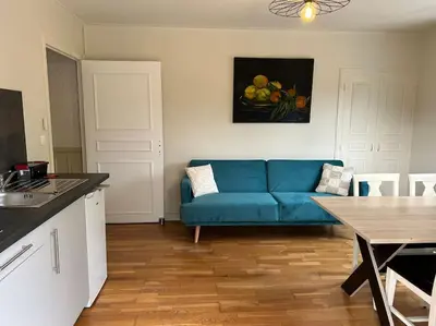 Cuisine ou kitchenette dans l'établissement Gîte Marguerite - Au coeur de la campagne