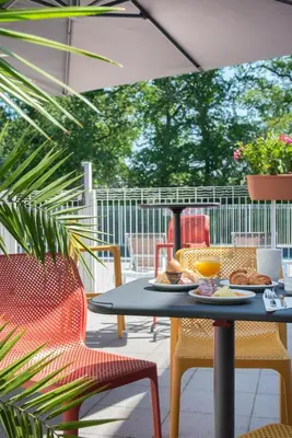 Balcon ou terrasse dans l'établissement Comfort Aparthotel Nantes La Beaujoire