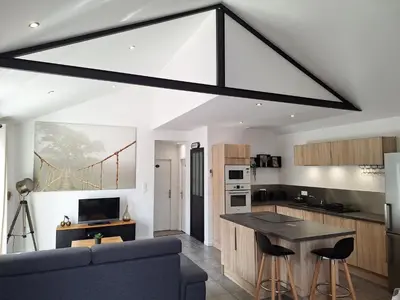 Cuisine ou kitchenette dans l'établissement L'atelier du Guette-Loup