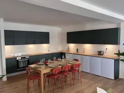 Cuisine ou kitchenette dans l'établissement La Casa Calot