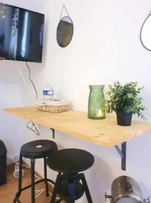 Télévision ou salle de divertissement dans l'établissement studio amoureuse