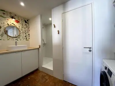 Salle de bains dans l'établissement La Casa Duplex