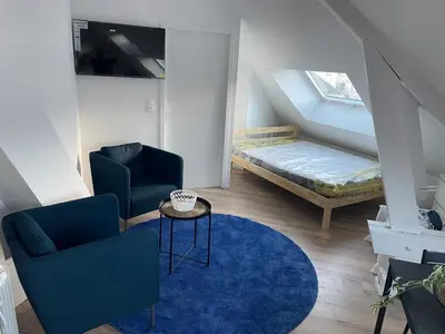 Un ou plusieurs lits dans un hébergement de l'établissement Studio 302 - Hyper Centre - Intégralement rénové - Toutes commodités à pied