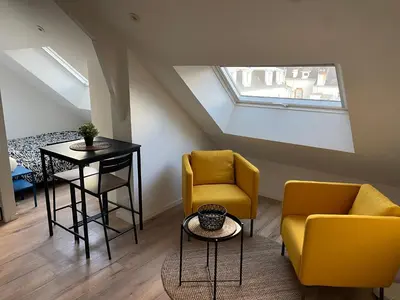 Coin salon dans l'établissement Studio 304 - Hyper Centre - Intégralement rénové - Toutes commodités à pied