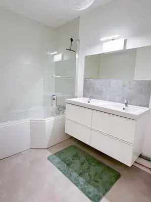 Salle de bains dans l'établissement La Baugerie enchantée