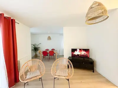 Coin salon dans l'établissement La Baugerie enchantée