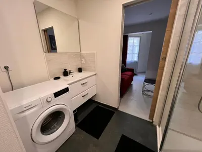 Salle de bains dans l'établissement Lysbed - T2 Le Flore
