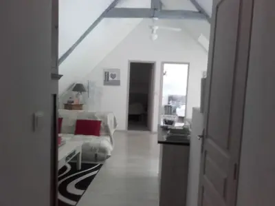 Cuisine ou kitchenette dans l'établissement Gite à la ferme du chateau