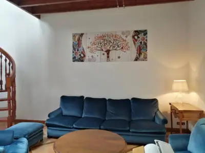 Coin salon dans l'établissement gite de la Marzelle