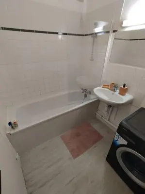 Salle de bains dans l'établissement Appartement Courbaril à Nantes (6)