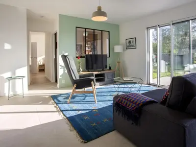 Coin salon dans l'établissement Holiday Home La Tingère by Interhome