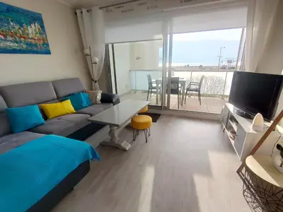 Plan de l'établissement Appartement 2 chambres avec parking, face à la mer - FR-1-323-492