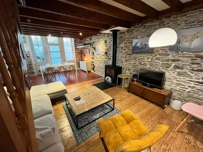 Coin salon dans l'établissement Guynemer 8pers