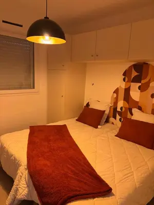 Un ou plusieurs lits dans un hébergement de l'établissement Villa la Garenne idéale pour les familles, plage : Bréhat