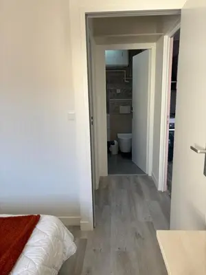 Un ou plusieurs lits dans un hébergement de l'établissement Villa la Garenne idéale pour les familles, plage : Bréhat
