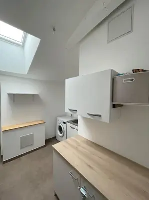 Cuisine ou kitchenette dans l'établissement Le Petit Loup grande maison de charme en campagne
