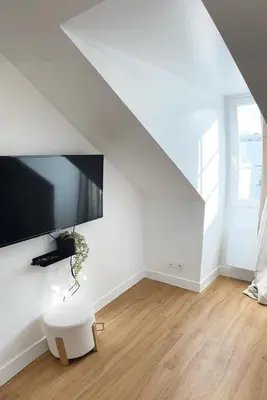 Télévision ou salle de divertissement dans l'établissement HIDDEN NOOK NANTES - Studio plein centre Nantes