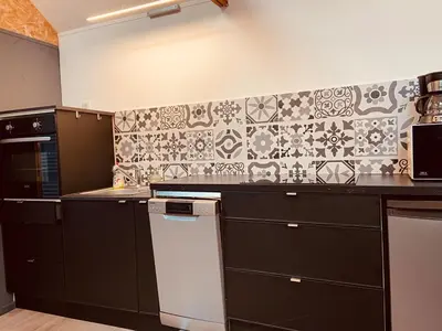 Cuisine ou kitchenette dans l'établissement Casa Arena
