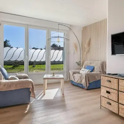 Appartement pour 4 avec grand jardin