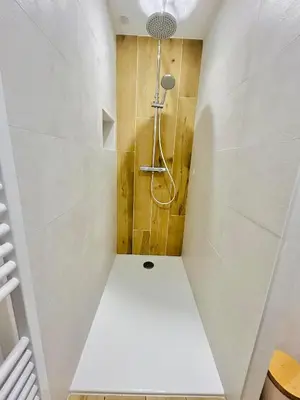 Salle de bains dans l'établissement Escapade Ensoleillé