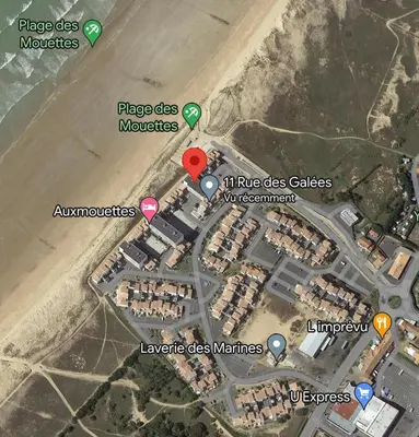 Plan de l'établissement Les sables d'or, vue mer, wifi et parking privé