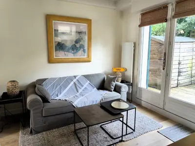 Coin salon dans l'établissement Pied à terre en bord de mer