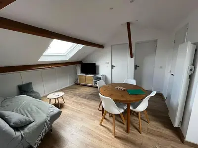 Coin salon dans l'établissement Chez Marina et Morgan Appartement 2 chambres