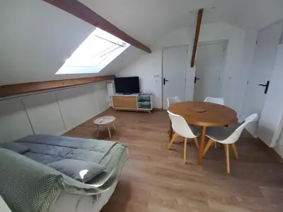 Télévision ou salle de divertissement dans l'établissement Chez Marina et Morgan Appartement 2 chambres