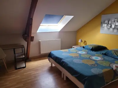 Un ou plusieurs lits dans un hébergement de l'établissement Gite le Nid de l'Erdre