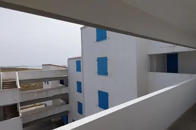 Balcon ou terrasse dans l'établissement studio FACE MER 85270 Saint Hilaire de Riez