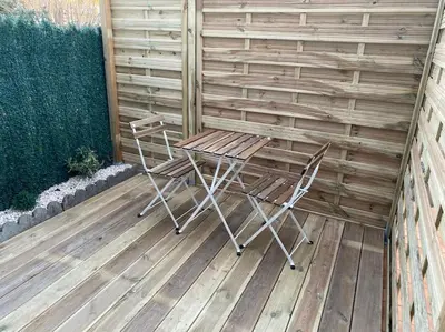 Plan de l'établissement Studio neuf à Bouguenais+terrasse+parking