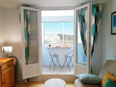 Vue générale sur la montagne ou vue sur la montagne depuis l'appartement
