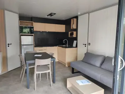 Cuisine ou kitchenette dans l'établissement VVF Les Sableaux à Noirmoutier