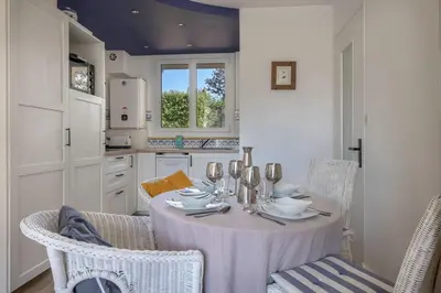 Plan de l'établissement Rez de jardin à 400m de la Plage pour 4
