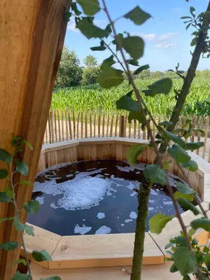 Jardin de l'établissement La Cabane Féerique - Les Pieds dans le Pré