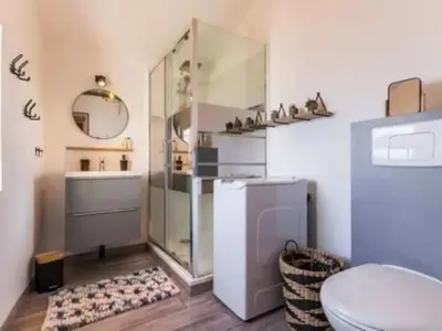 Cuisine ou kitchenette dans l'établissement Le Cocoon Briéron