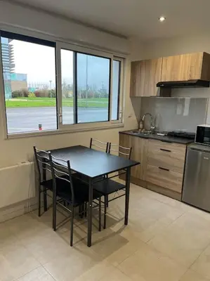 Cuisine ou kitchenette dans l'établissement Studio indépendant & lumineux