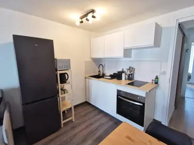Cuisine ou kitchenette dans l'établissement Cosy et central - Le Berlingot nantais
