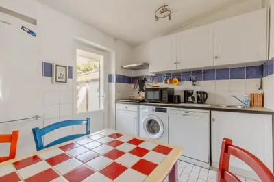 Cuisine ou kitchenette dans l'établissement La Joséphine - Maison avec terrasse