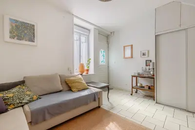 Coin salon dans l'établissement La Joséphine - Maison avec terrasse