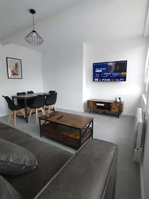 Télévision ou salle de divertissement dans l'établissement Appartement lumineux et spacieux 70m2 proche de tout - 3 chambres