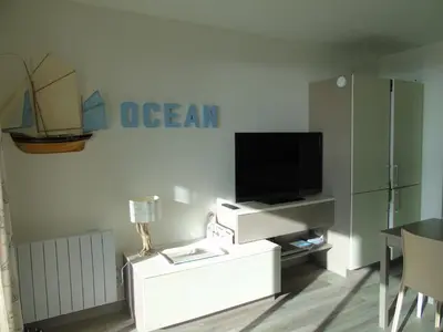 Télévision ou salle de divertissement dans l'établissement Le Corsaire