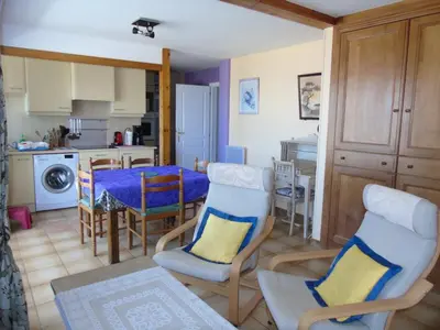 Cuisine ou kitchenette dans l'établissement Le Grand Cap