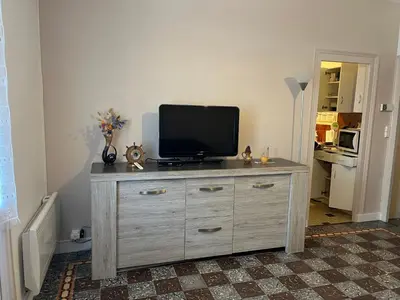 Cuisine ou kitchenette dans l'établissement Le Devallon